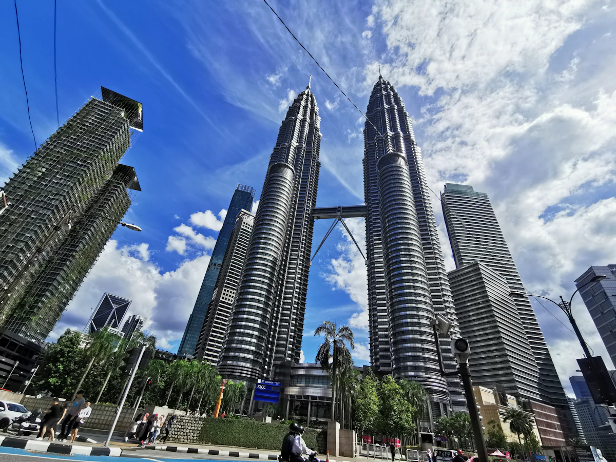 The Petronas Twin Towers at KLCC, Kuala Lumpur